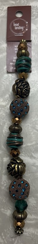 Bead Landing 7 Inch  Strung Beads Brown Turquoise