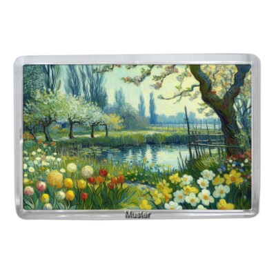 Van Gogh Style  Souvenir Foto Magnet + Fotomagnet Acryl + Kühlschrankmagnet [M2]