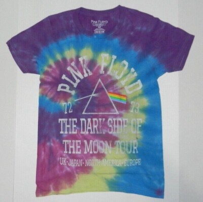 Pink Floyd The Dark Side Of  Moon Tour Tie Dye Rock Band T-Shirt New