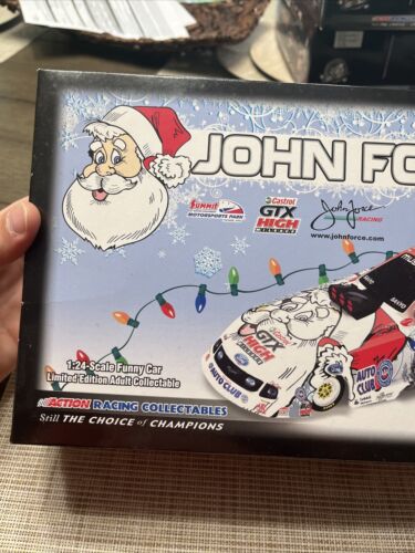 2008 Mustang John Force Christmas Car SIGNED 1/24 Summit Motorsport Park - Picture 2 of 17