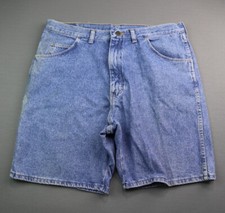 Vintage Mens Wrangler Jean Shorts Stone Wash 5 Pocket USA Made Sz 38 Meas 37x7 
