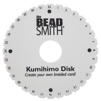 Kumihimo Disk 6in, Eng Inst Ea./ 35mm Hole Kumihimo Disk 6in, Eng Inst Ea./ 35mm Hole