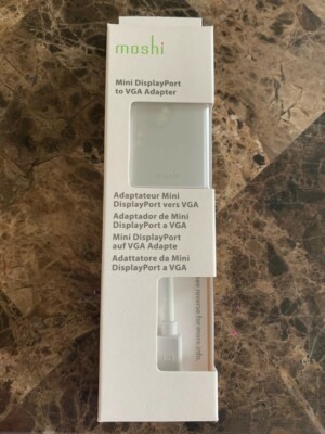 Moshi Mini DisplayPort to VGA Adapter Brand New Includes Authentication Number 