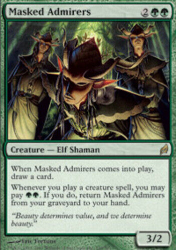 4 Masked Admirers ~ Lightly Played Lorwyn 4x x4 Playset UltimateMTG Magic Green - Picture 1 of 1