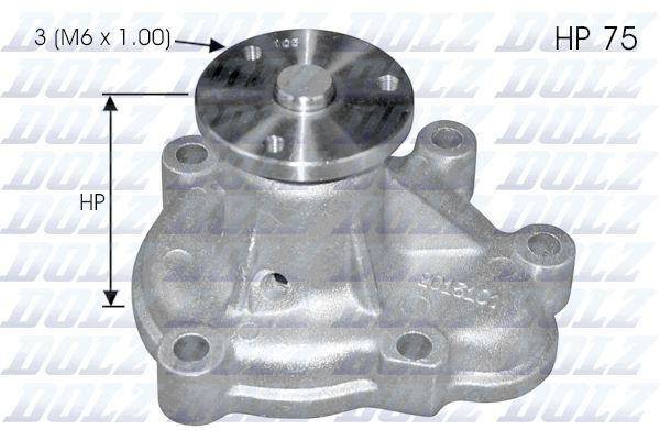 Pompe à eau additionnelle de rechange pour Opel Meriva A 1.7 CDTI