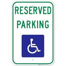 Texas Handicap Parking Sign, Reserved Parking,