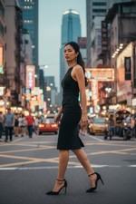 She + Sky black sleeveless sheath mini dress size Small