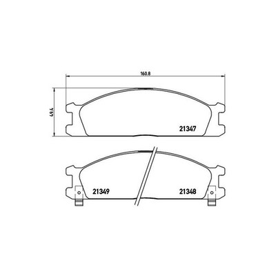 BREMBO P 24 026 Bremsbeläge Vorne für Navara Vanette Urvan Maverick NP300 Terran