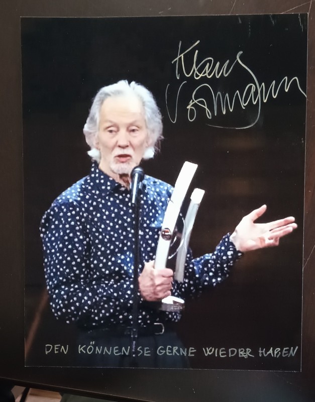 Klaus Voormann Signed 8 x 10