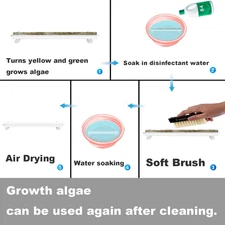 Aquarium 6/12Inch Nano Materials Air Stone Strip Fish Tank Bubble Stone for S...