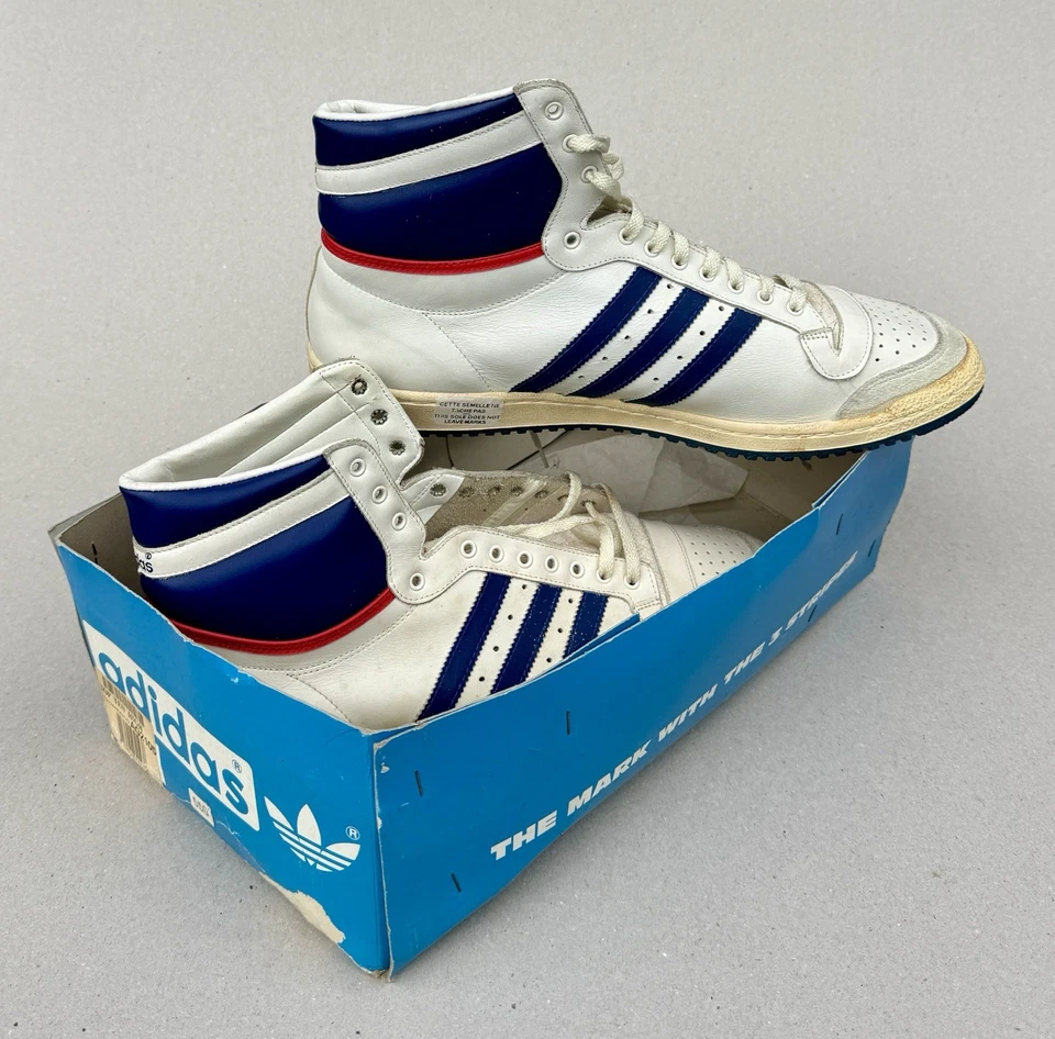 Adidas Top Ten 1979 Neuves avec le bas de la boîte d’origine / Pointure 51 1/3 - Photo 1/4