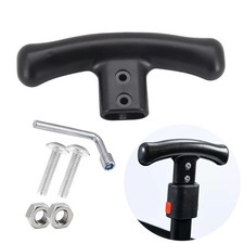 QQUQU IU Trolley Handle for Camping Wagon/Beach Shopping Push Black