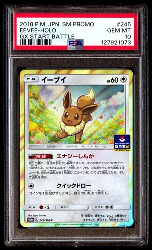 PSA 10 Eevee Holo 245/sm-p Gx Start Battle Sm Promo Pokemon Japanese