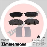 Zimmermann Bremsbelagsatz, Scheibenbremse 25187.180.1 FüR Hyundai KIA