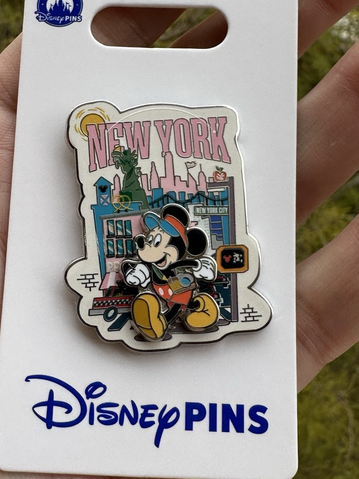 New York Disney Store 3D Mickey Mouse Walking In New York City 2025 Pin.