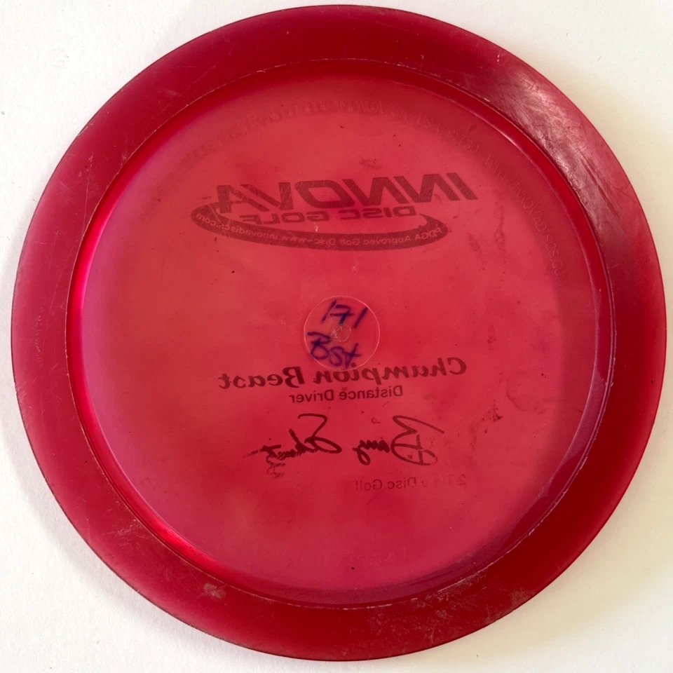 Innova Champion Beast PFN/Pat#s Barry Schultz 2x Penned 173g Scaled Used - Image 3 of 4