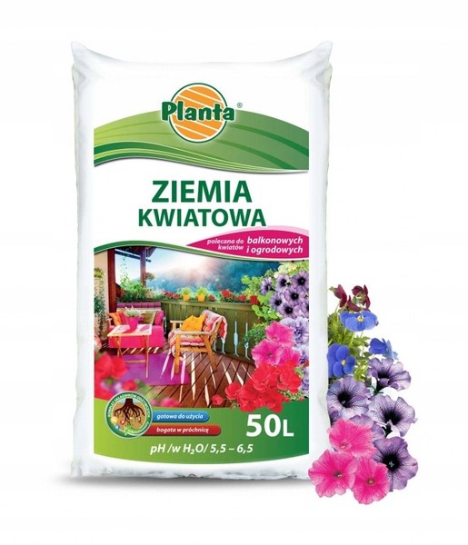 Planta Blumenerde FüR Balkon Und Garten, Ph-Wert 5,5-6,5, 50 L-image