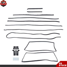For Ford MUSTANG Deluxe 1965-66 Weatherstrip Seal Kit Windshield Roof Doors 10Pc