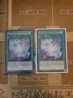 YUGIOH 2X PHOTON SANCTUARY PRC1-EN022 SECRET 1ST EDITION NM
