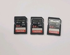 Lot 3. SanDisk Extreme PRO 64GB SDXC UHS-II Memory Card Speed Up To 170MB/s