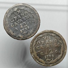 132. Napoli, Ferdinando IV, 2 Monete Grano 12 Cavalli 1789 E 1791