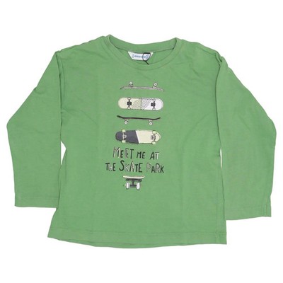 Mayoral, Langarmshirt, Größe: 98, Grün, Baumwolle, Print, Jungen #Fvd