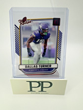 2024 Donruss 'Clearly' DALLAS TURNER Red Foil The Rookies /99 Minnesota Vikings
