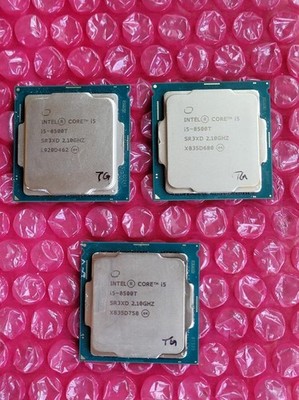 Lot of 3, Intel i5-8500T 6-Core Processors  SR3XD, 2.10Ghz, (Boosts to 3.50Ghz)