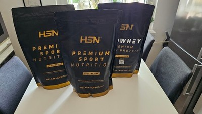 HSN EvoWhey 500 g   3 ungeöffnete Beutel (Vanilla, Double Chocolate, Coconut)