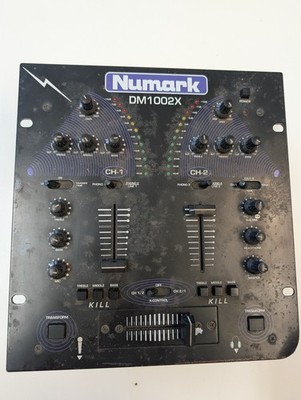 Numark DM1002X 2-Channel DJ Preamp Mixer w Kill Switches & Crossfader UNTESTED