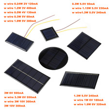 Solar Panel Solar Cell Many Type Battery Charger 2V 3V 5V 5.5V 6V 9V 10V 12V