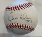 Moises Alou Single Signed Baseball on Sweet Spot w/#18 Inscription