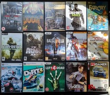 15 PC DVD Games Medal Of Honour, Call of Duty, Doom 3, Dirt 3, Farcry, 32 Discs!