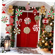 18Pc Christmas Candy Ornaments Large Gingerbread Ornaments Double Sided