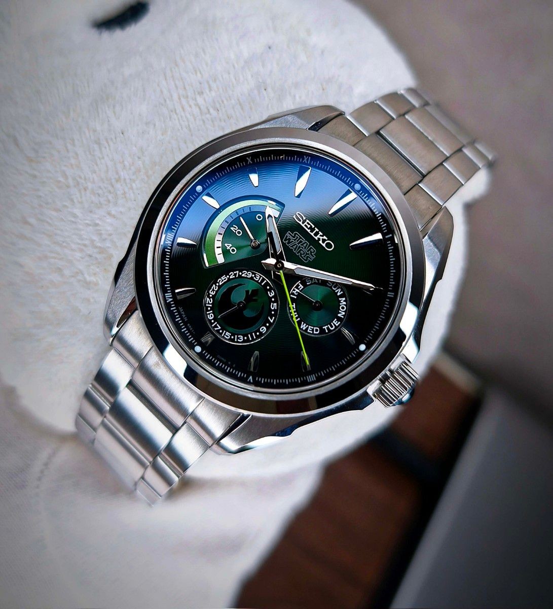 Rare SEIKO Brightz YODA Star Wars Collaboration Model SDGC013