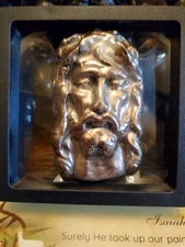 Shroud of Turin Relief with Relic Stone from Tomb of Jesus from Holy Sepulchre