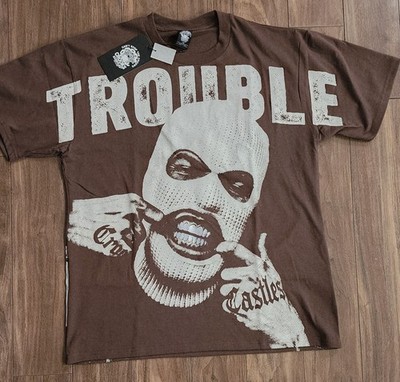Crooks & Castles T-Shirt Men's Sz Large Making Trouble Since Day One Mask Tee