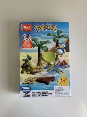 Mega Construx Pokémon Piplup VS Turtwig 2019 - 120 Stück GCN13 Rare Neu In Box