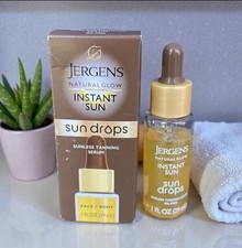 Jergens Natural Glow Instant Sun Drops Sunless Tanning for Face  Body 1oz