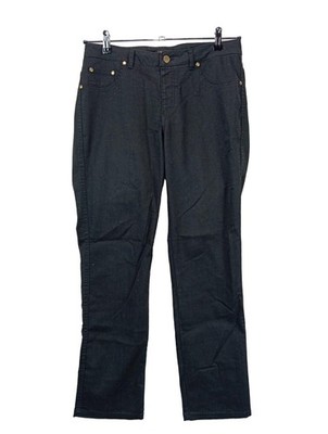 IMAN Five-Pocket-Hose Damen Hose Gr. DE 38 schwarz Casual-Look