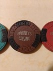 Set Of Four Barney's Casino Vintage Chips — photo 4