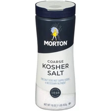 Morton Kosher Salt 16 Ounce Pack of 12 Versatile Flavor Enhancer for Cooking