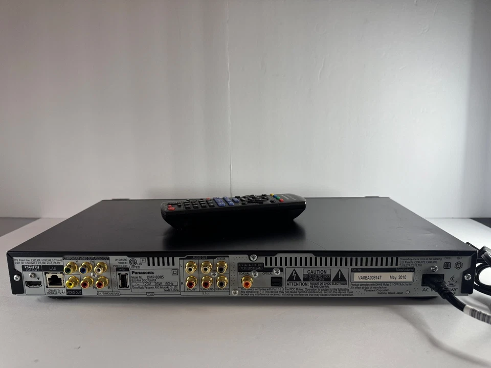 Panasonic DMP-BD85 Blu-Ray Disc Player With Remote Bundle - Tested, Works - Image 4 of 4