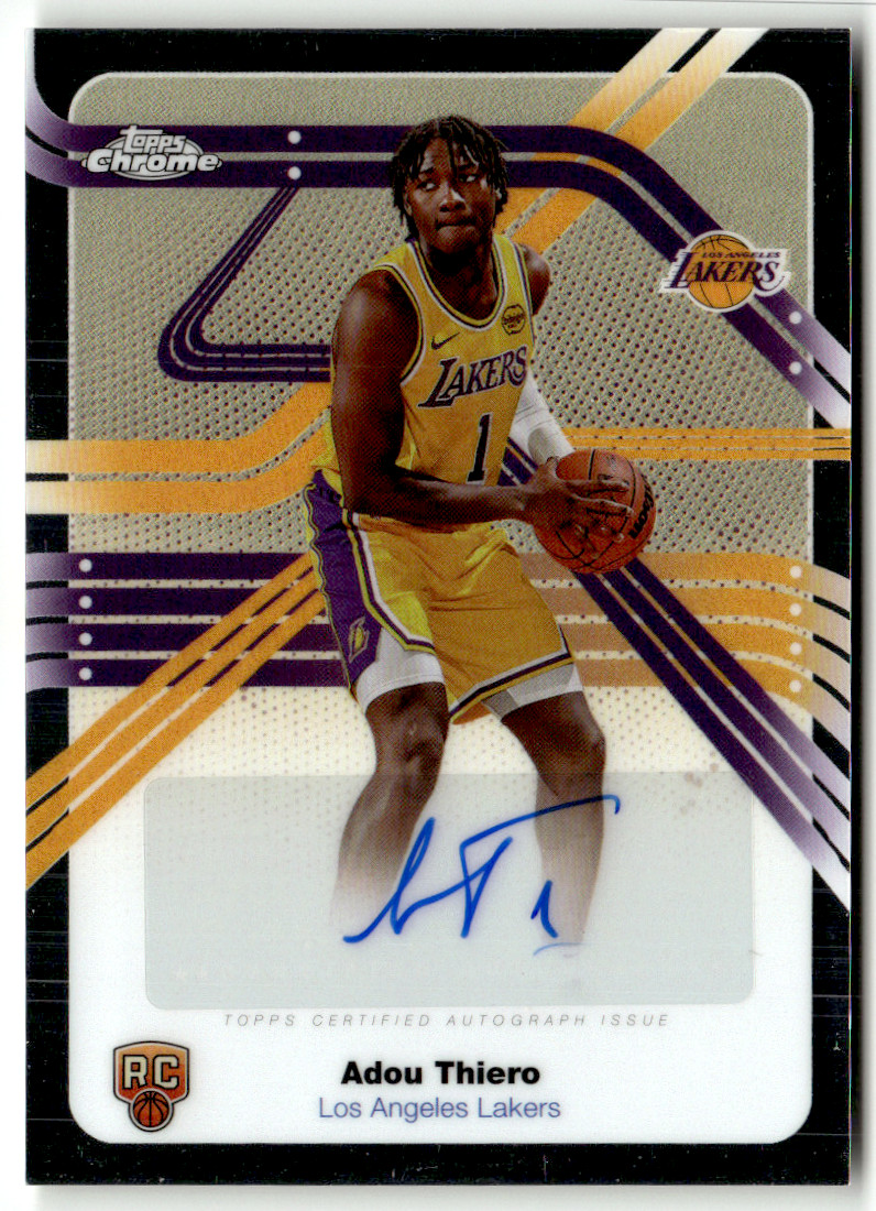 Topps NBA Chrome 2025 No. NS-AT Adou Thiero Rookie Next Stop Auto Signatures