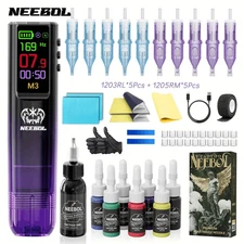 Lightweight Tattoo Pen Kit 1600mAh Adjustable Plastic Machine Ideal for Beginner