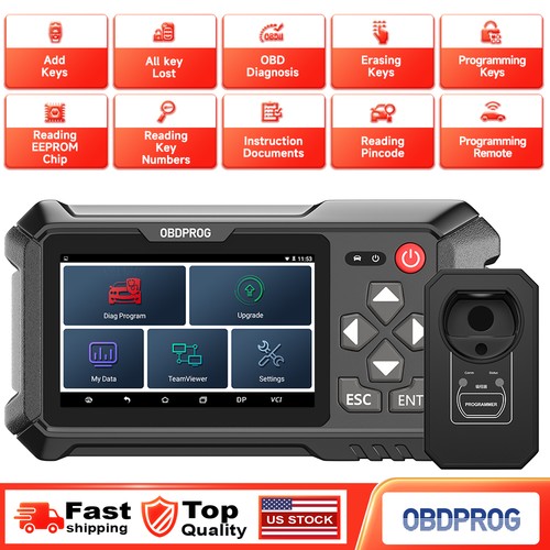 OBDPROG 501 Car OBD2 IMMO Key Fob Programmer Remote Programming Immobilizer Tool