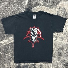 Y2K Vintage Shirt Mens Medium Wicked Jester 2000s Skate Grunge Skull Skeleton