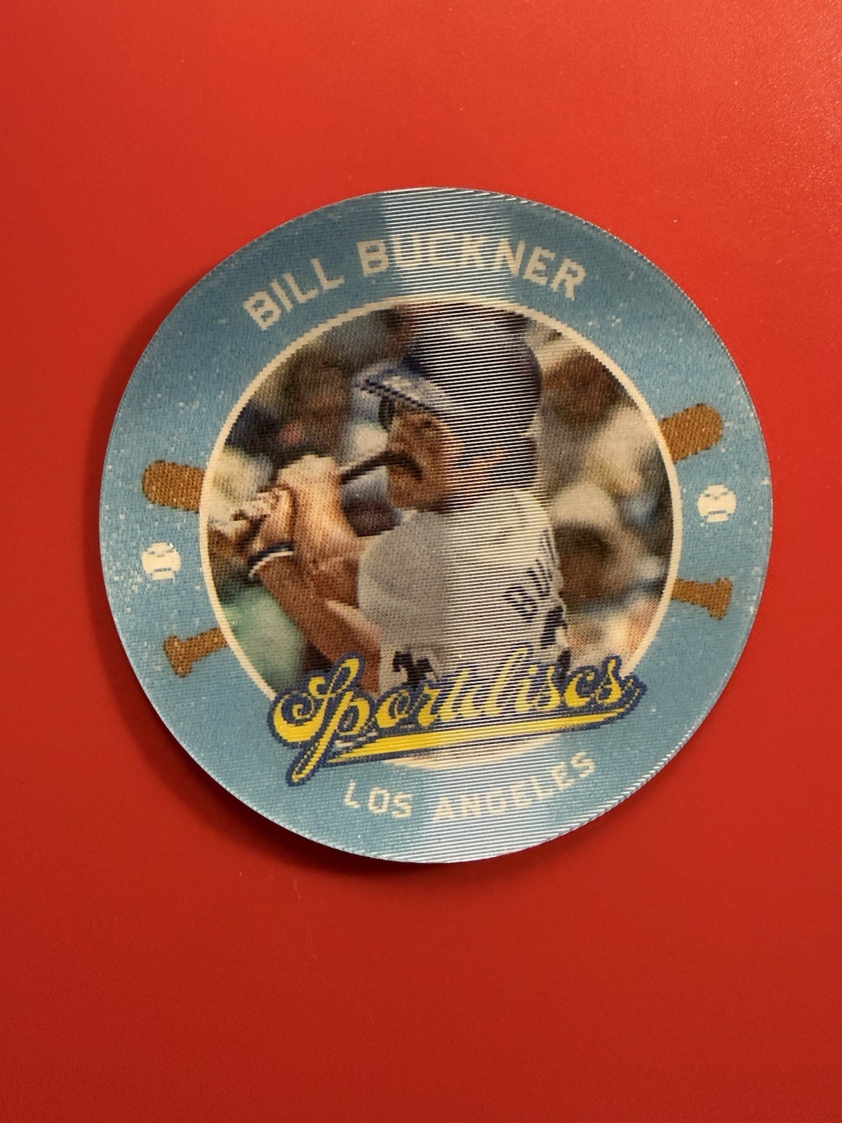 2013 Hometown Heroes Sportsdiscs #SD43 BILL BUCKNER Dodgers Sports Discs