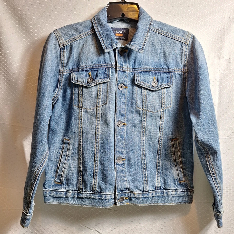 THE CHILDRENS PLACE Herbdale Spider-Man Denim Jean Chaqueta Niño Talla 10/12 (L) Azul Foto 2 de 4