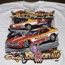 Vintage Bob Sweatland Dodge Demonette Nhra Funny Car Drag Racing T-shirt Xl Nos Vintage Bob Sweatland Dodge Demonette Nhra Funny Car Drag Racing T-shirt Xl Nos